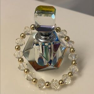 Crystal Bottle and Bracelet Set